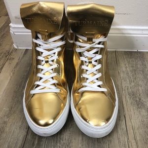 Turmaine Gold Keepsake Sneakers Size 12